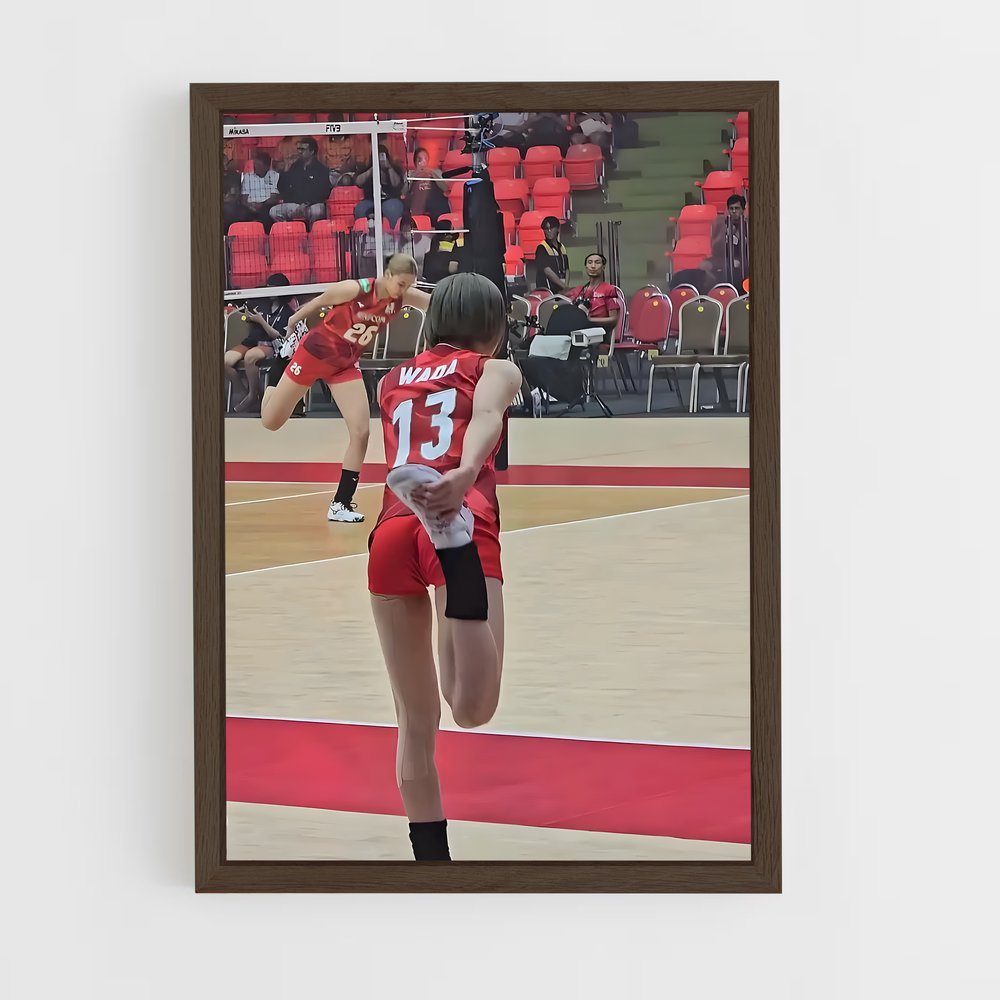 Poster Pouvoir Rouge – affiche Volleyball (vue 5)